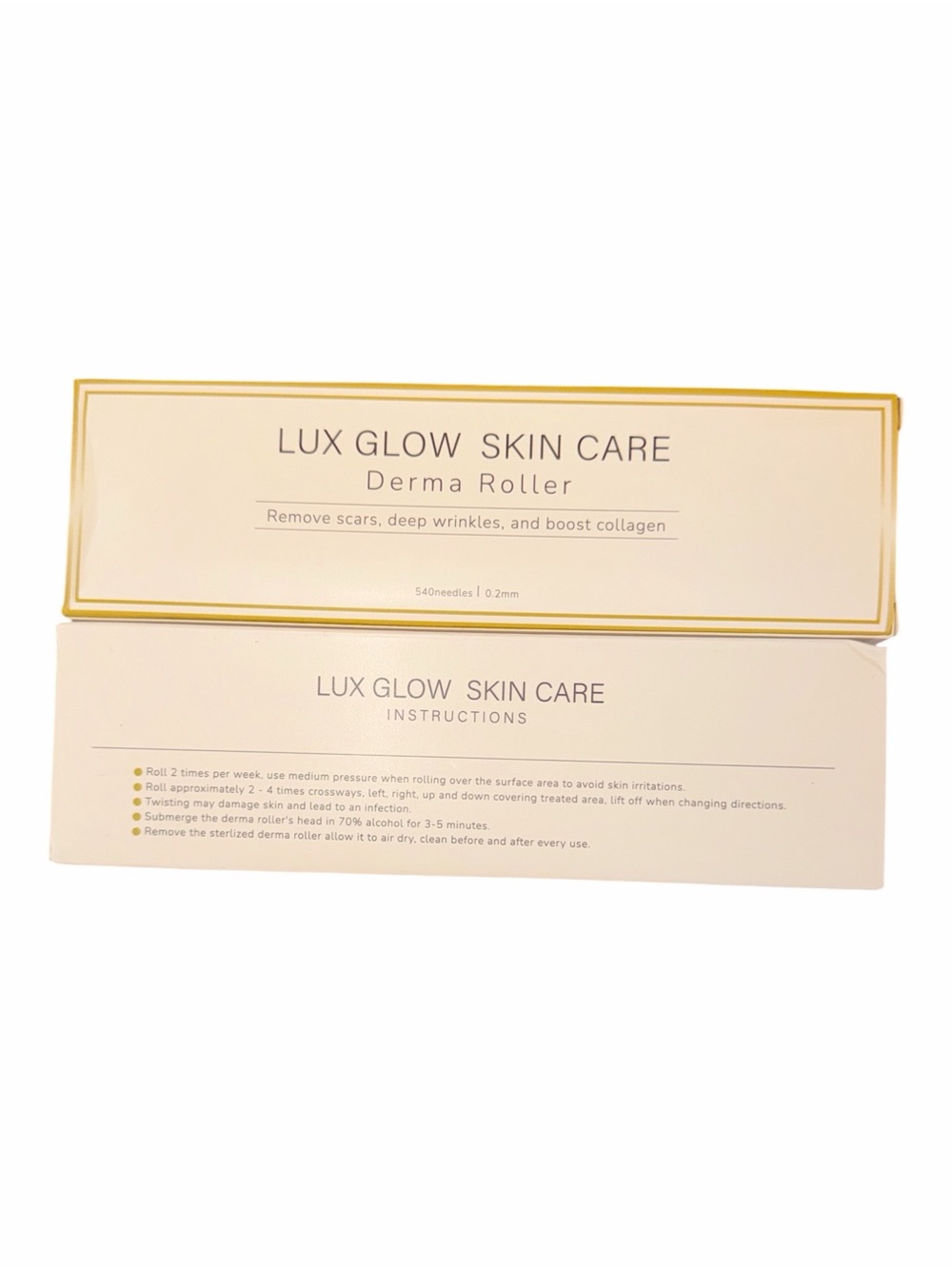 NIB Lux Glow Skin Care Derma Roller - 0.2mm 540 Needles